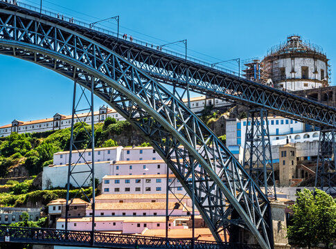 Bridge Maria Pia over the Douro River in Portugal