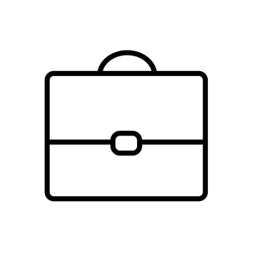 briefcase line icon vector