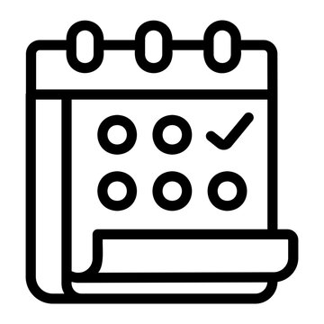 Calender Line Icon