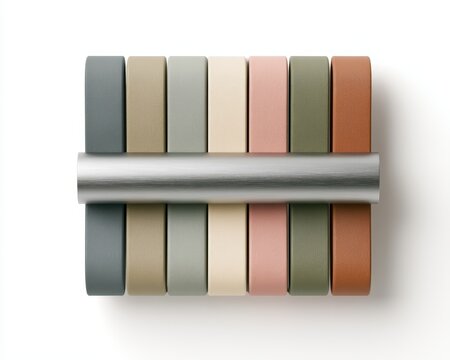 Colorful leather stack presents varied material selection assorted leather pieces piled high showcase different hues