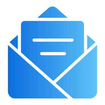 Invitation card Line Gradient Icon