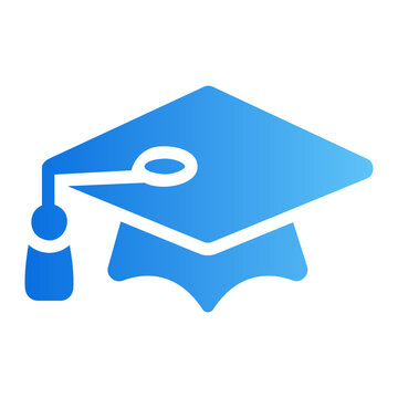 Graduation cap Line Gradient Icon