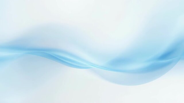 Soft blue and white abstract light waves with a smooth gradient background