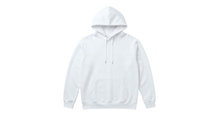 Blank white pullover hoodie template for streetwear apparel mockup © Kate