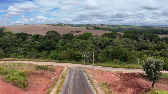 Vista a&eacute;rea do Bairro Laranjeiras em Patos de Minas, Minas Gerais