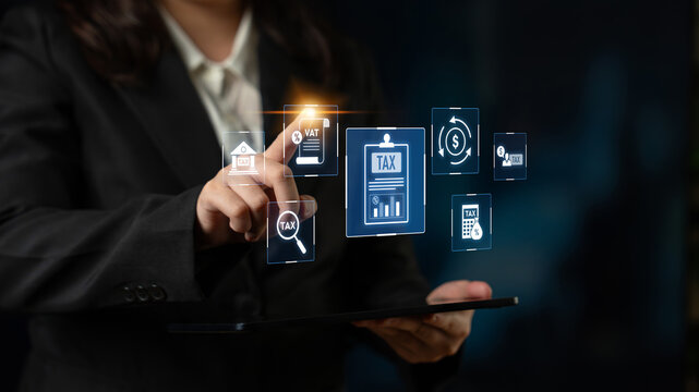 Financial regulation and tax compliance concept showing tax document, VAT, transaction flow, and financial auditing in modern financial system Latch
