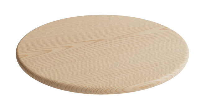 Round beige woven coaster made of natural jute rope isolated on transparent background
