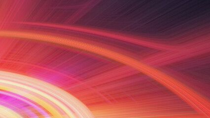 Fototapeta premium Abstract flowing lines and curves of bright red and orange light.