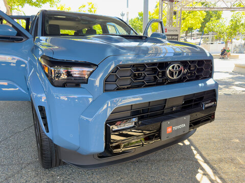 Blue Toyota 4Runner TRD Sport Front View At State Fair