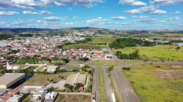 Vista a&eacute;rea do Bairro Planalto em Patos de Minas, Minas Gerais