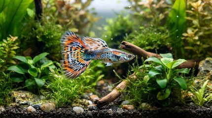 Fototapeta premium guppy fish
