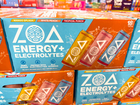 ZOA Energy and Electrolyte Variety Pack Store Display