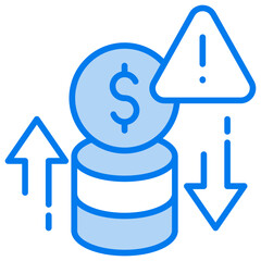 Obraz premium Financial Risk Icon