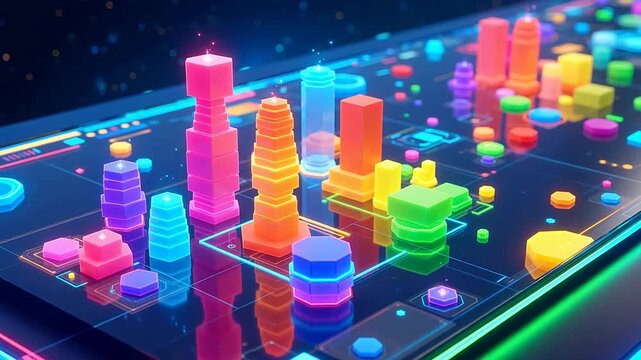 Digital Lego Icons Rebuilding on Virtual Desktop