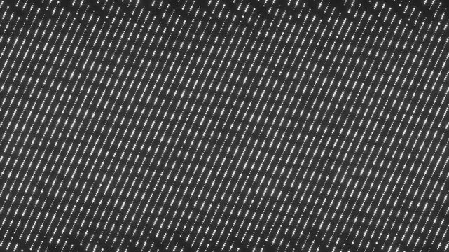 Dense white diagonal dotted stripes on black