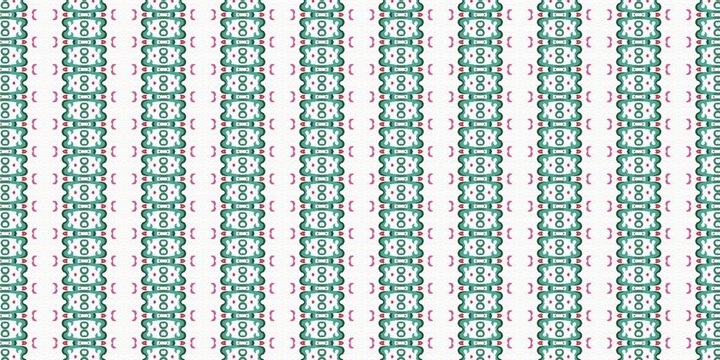 Clean abstract geometric vertical pattern texture with green and white repeat motifs for crisp background designs.