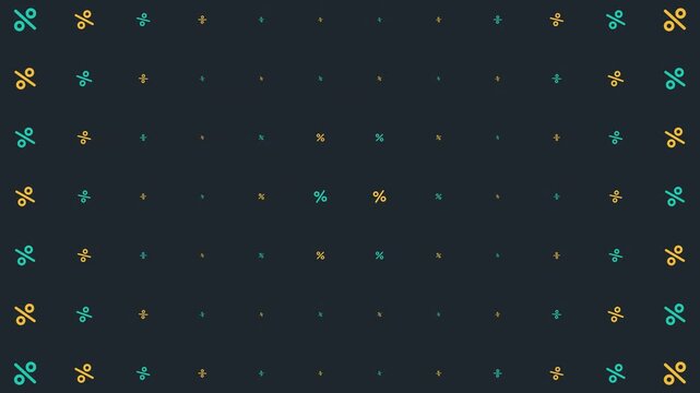 Super discount badge animation with percentage pattern background