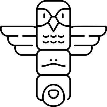 Line Art Totem Icon