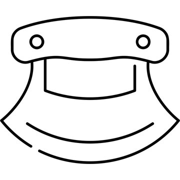 Line Art Ulu Blade Icon