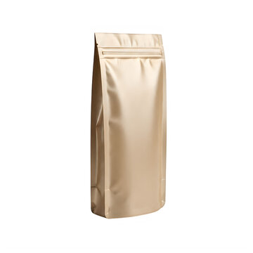 Blank gold coffee bean bag