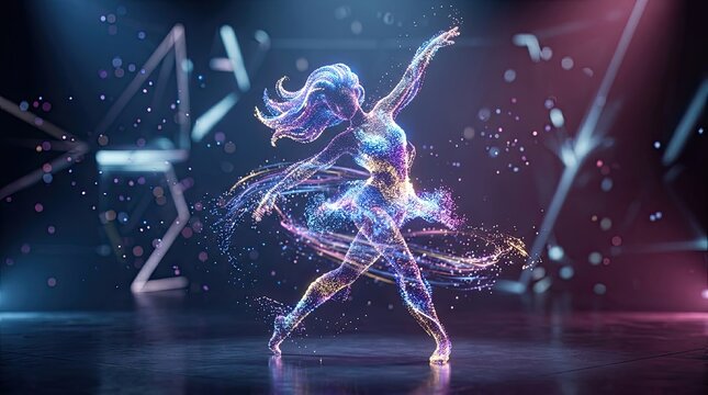 dancing girl in the night club