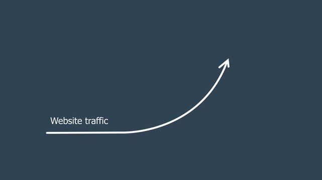 Website traffic improvement,on alpha transparent background.