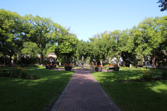 Path To The Fountain, Alexander Circle, Edmonton, Alberta