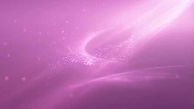 Glowing pink light rays and sparkling particles abstract motion background with futuristic ethereal atmosphere shimmering particles