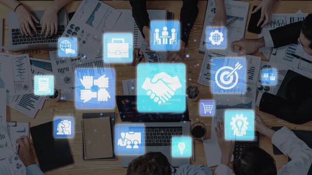 B2B strategy and technology transforming business-to-business operations, optimizing communication, and enhancing market efficiency with digital B2B tools and innovation. Funnel