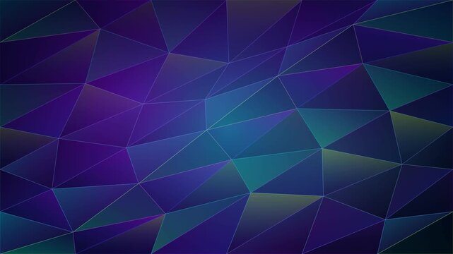 Dark blue and purple geometric low poly surface creating a modern abstract motion