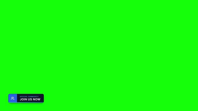 Lower third banner for video editing with green screen background template