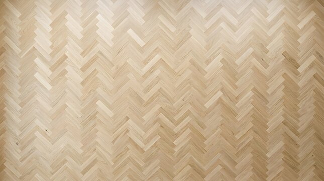Herringbone wood planks arranged in geometric pattern