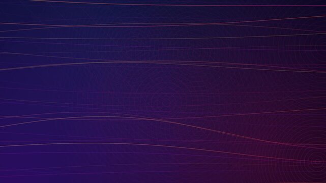 Modern dark purple motion background featuring glowing thin lines and concentric circles