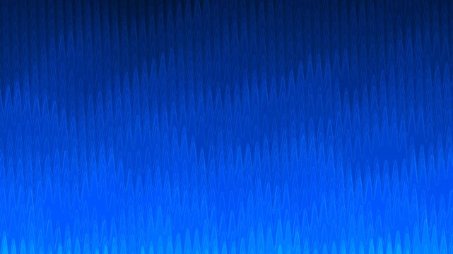 Seamless loop of abstract blue zigzag waves moving across dark gradient background