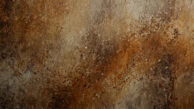 An old wall with rust and paint on it, high quality conceptual artwork - Generative AI