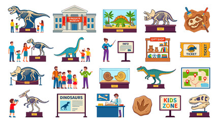 Dinosaur Museum Exhibit Collection © Fridi