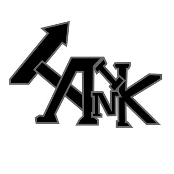 Abstract ANK Letter Logo with Upward Arrow Vector Design