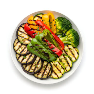Grilled chicken skewers with veggies and peppers