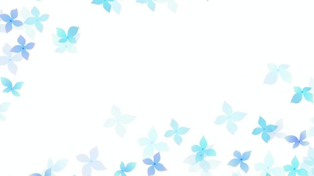 Blue Floral Watercolor Pattern 4K