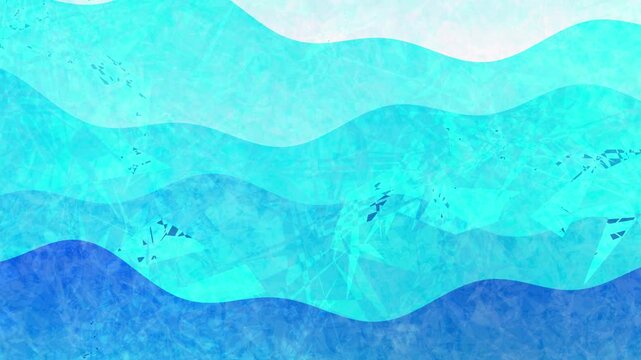 Abstract Blue Wave Pattern Illustration 4K