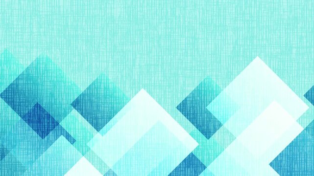 Blue Geometric Abstract Shapes Pattern 4K
