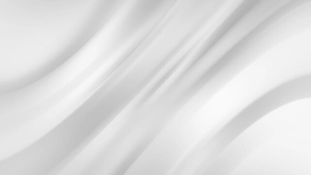 Abstract flowing white fabric waves with gentle light in cinematic motion for elegant backgrounds