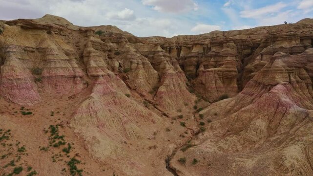 Tsagaan Suvarga (White Stupa) - beautiful limestone formation in Gobi Desert, Mongolia