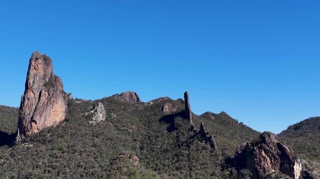 The Breadknife and Volcanic Rock Formations in Warrumbungle National Park