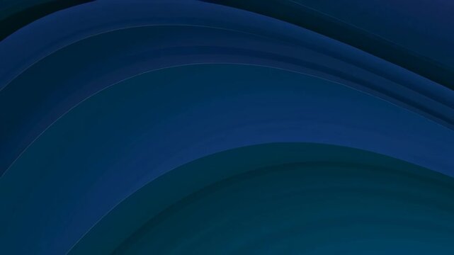 Abstract blue and green wave background with smooth flowing layers and soft gradients, creating a clean modern design for technology and corporate presentations.