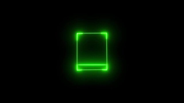  scanner icon animation isolated scanner neon shine icon animation.fingerprint biometric scanning animation. Biometric scanning animation showing neon fingerprint icon 4K video animation.