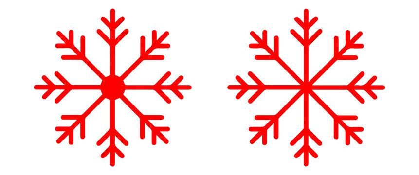 snowflake icon with geometric symmetry in blue outline and solid style representing winter season cold weather design element isolated png design.