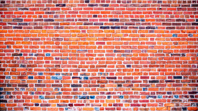 Brick wall texture background. Old bricks patterned wall surface. Rustic bricks masonry wall texture. Grunge bricks classic structure.