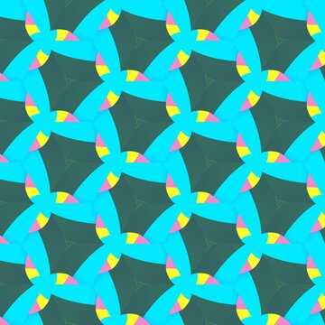 Vibrant Circular Geometry with Playful Colors