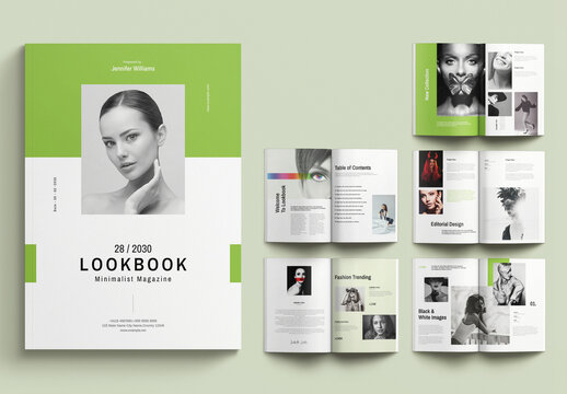 Minimal Lookbook Magazine Template